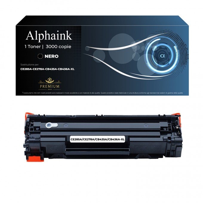 Toner Canon XL CE285A-CE278A-CB435A-CB436A Nero Compatibile Toner Canon XL CE285A-CE278A-CB435A-CB436A Nero Compatibile