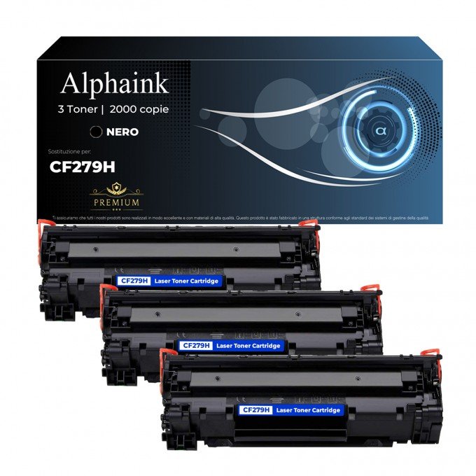 3 Toner HP CF279H 79H Alta Capacità Nero Compatibili