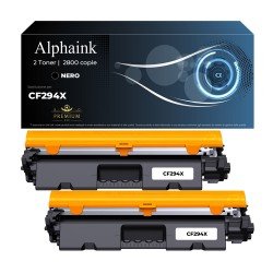 2 Toner HP CF294X 94X Nero Compatibile