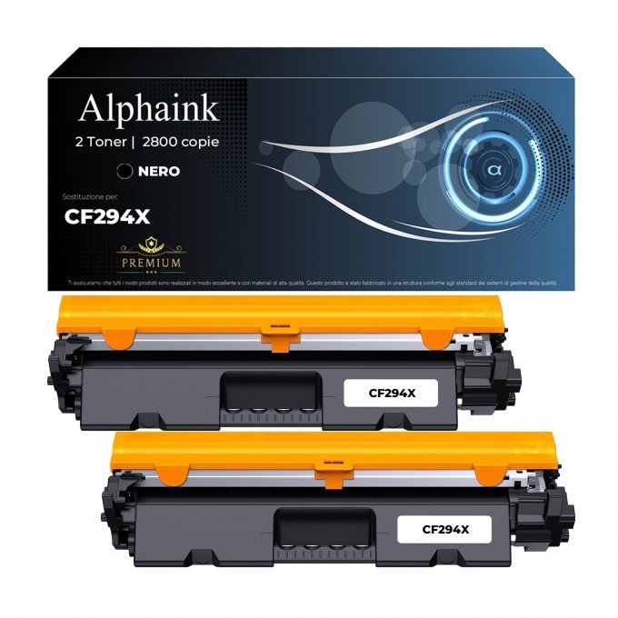 2 Toner HP CF294X 94X Nero Compatibile