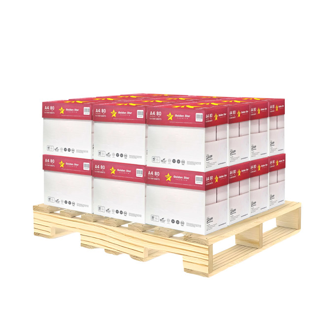 Bancale Carta A4 Golden Star 80 gr - 120 risme per fotocopie e stampe