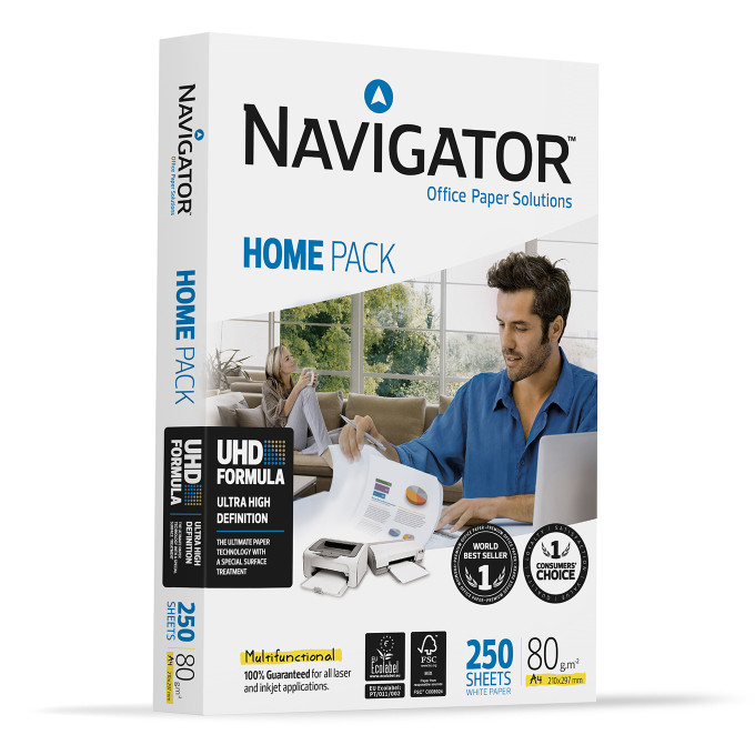Home Pack A4 Navigator 80 gr - 1 risma da 250 fogli