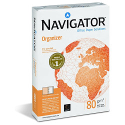 Carta A4 Navigator Organizer 80 gr - 1 risma da 500 fogli forati