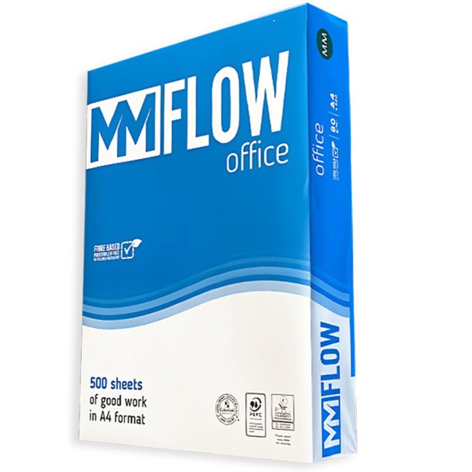 Mezzo Bancale Carta A4 80 gr MM FLOW Office - 120 Risme Per Stampante, Ufficio, Fotocopie, Multiuso - Bianca Mezzo Bancale Carta A4 80 gr MM FLOW Office - 120 Risme Per Stampante, Ufficio, Fotocopie, Multiuso - Bianca