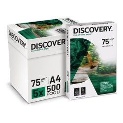 Carta A4 75 gr  Discovery Navigator - 5 Risme Per Stampante, Ufficio, Fotocopie, Multiuso - Bianca Carta A4 75 gr  Discovery Navigator - 5 Risme Per Stampante, Ufficio, Fotocopie, Multiuso - Bianca