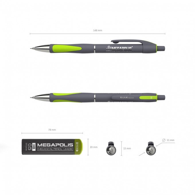 Matita ErichKrause Megapolis Concept con incluse 20 mine 0.5mm Matita ErichKrause Megapolis Concept con incluse 20 mine 0.5mm