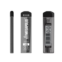 Mine ErichKrause MEGAPOLIS Concept per matite meccaniche 0,5 mm, HB (20 pz.) Mine ErichKrause MEGAPOLIS Concept per matite meccaniche 0,5 mm, HB (20 pz.)