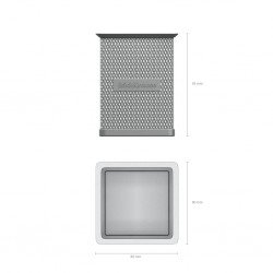 Portapenne quadrato classico Erichkrause Compass - Comoda organizzazione sulla scrivania - Materiale leggero traforato - Colore argento Portapenne quadrato classico Erichkrause Compass - Comoda organizzazione sulla scrivania - Materiale leggero traforato - Colore argento