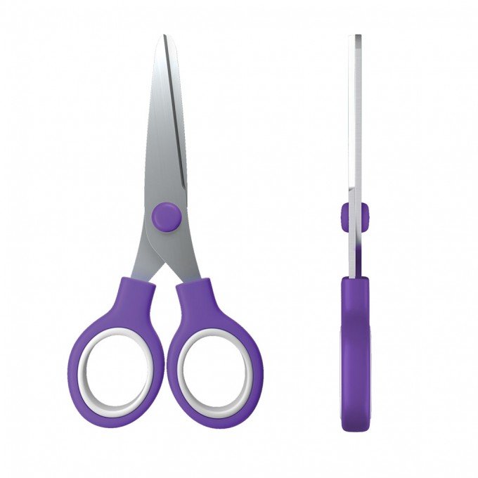 Forbici junior standard Erichkrause - Lame in acciaio inox - Estremità arrotondate - Resistenti alla corrosione - Impugnature in plastica per uso intensivo - Colori assortiti