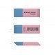 Gomma bifacciale ibrida Erichkrause - Diversi gradi di durezza - Gomma termoplastica ipoallergenica - Colore rosa e blu