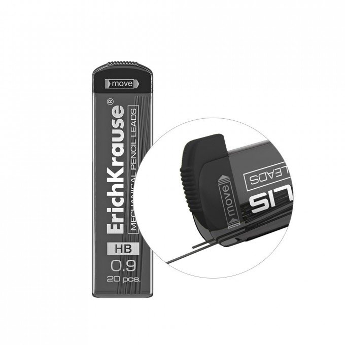 Mine ErichKrause MEGAPOLIS Concept per matite meccaniche 0,9 mm, HB (20 pz.)