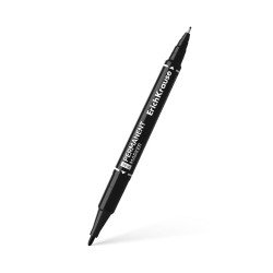 Pennarello indelebile doppia faccia ErichKrause Double P-80, colore inchiostro: Nero Pennarello indelebile doppia faccia ErichKrause Double P-80, colore inchiostro: Nero