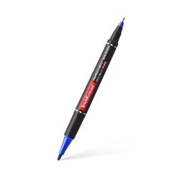 Pennarello indelebile doppia punta ErichKrause Double P-80, colore inchiostro: blu Pennarello indelebile doppia punta ErichKrause Double P-80, colore inchiostro: blu