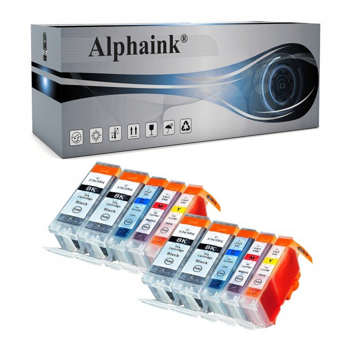 10 Cartucce Canon IP3000 Nero + Colore Compatibili 10 Cartucce Canon IP3000 Nero + Colore Compatibili