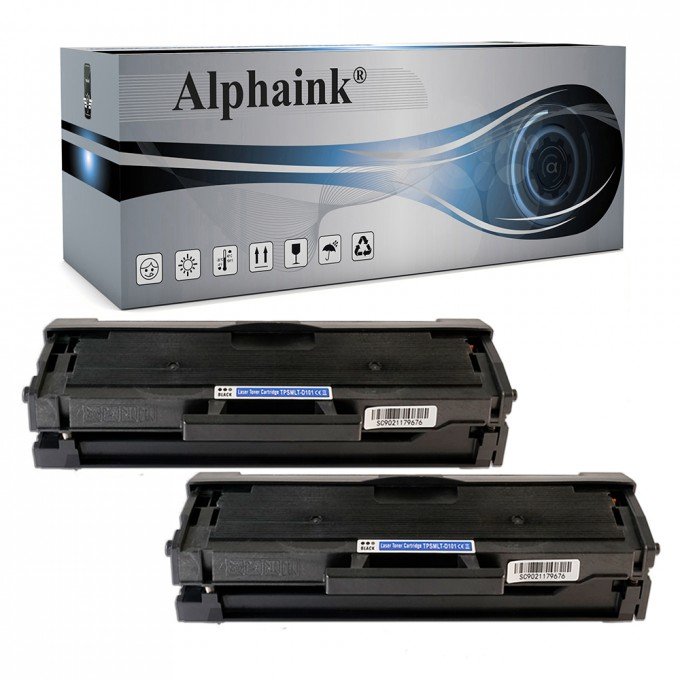 2 Toner Samsung MLT-D101XL Alta Capacità Nero Compatibili 2 Toner Samsung MLT-D101XL Alta Capacità Nero Compatibili