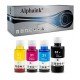 4 Flaconi d'Inchiostro per Cartucce HP 32XL Nero + Colori Compatibili