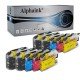 10 Cartucce Brother LC127XL LC125XL Nero + Colore Compatibili 10 Cartucce Brother LC127XL LC125XL Nero + Colore Compatibili