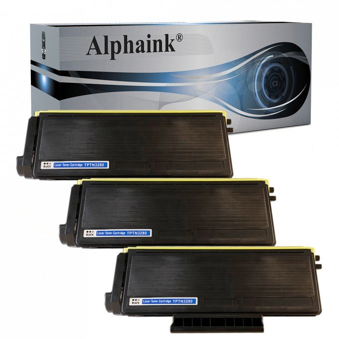 3 Toner Brother TN-3280 XL Nero Compatibili 3 Toner Brother TN-3280 XL Nero Compatibili