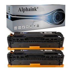 2 Toner Compatibile per Canon 731H Nero prodotto da Alphaink  2 Toner Compatibile per Canon 731H Nero prodotto da Alphaink
