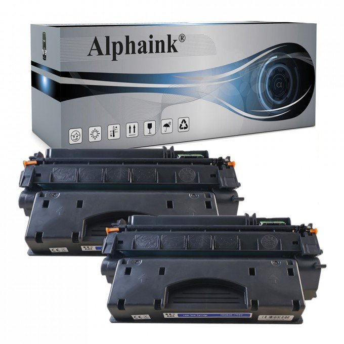 2 Toner HP Q7553X-Q5949X 49X 53X Nero Compatibili 2 Toner HP Q7553X-Q5949X 49X 53X Nero Compatibili
