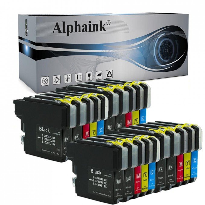20 Cartucce Brother LC-985 Nero + Colore Compatibili 20 Cartucce Brother LC-985 Nero + Colore Compatibili
