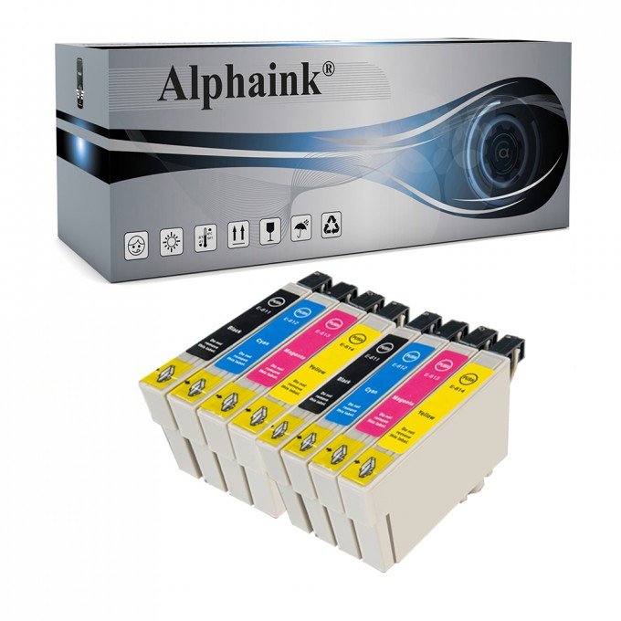 10 Cartucce Epson T0615 Nero + Colore Compatibili 10 Cartucce Epson T0615 Nero + Colore Compatibili
