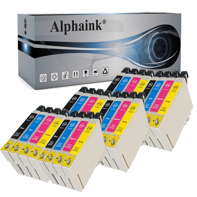 30 Cartucce Epson T0615 Nero + Colore Compatibili 30 Cartucce Epson T0615 Nero + Colore Compatibili