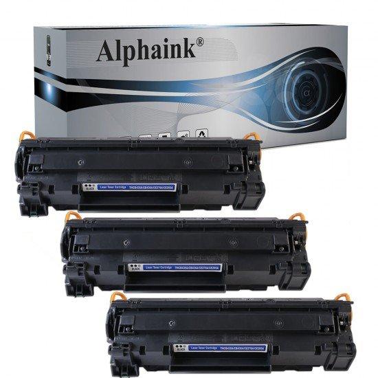 3 Toner HP CB435A Nero Compatibili 3 Toner HP CB435A Nero Compatibili