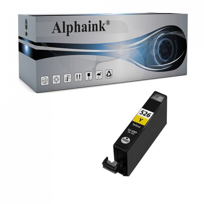 Cartuccia Canon CLI-526Y 4543B001 Giallo Compatibile Cartuccia Canon CLI-526Y 4543B001 Giallo Compatibile