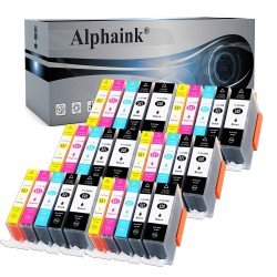 30 Cartucce Canon PGI-520 Nero + Colore CON CHIP Compatibili 30 Cartucce Canon PGI-520 Nero + Colore CON CHIP Compatibili
