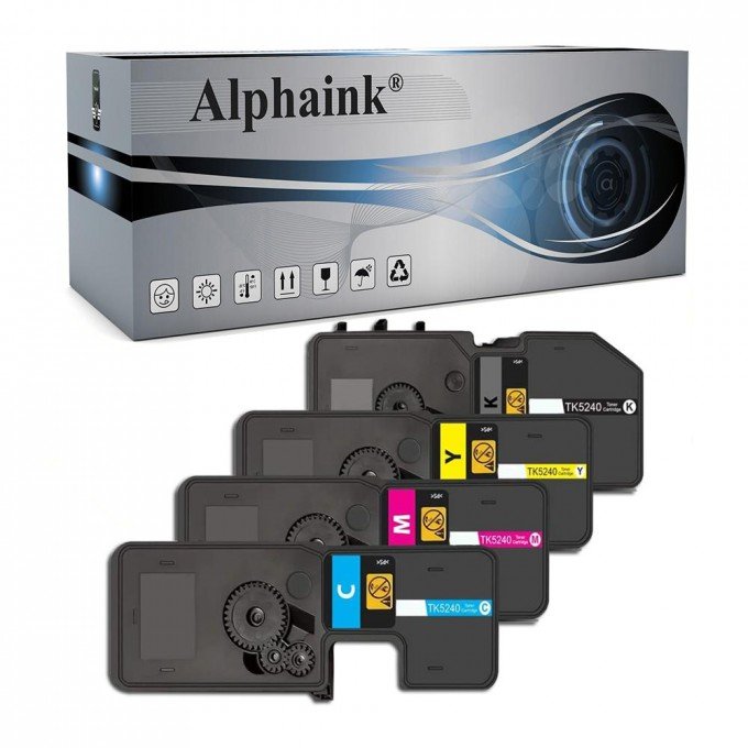 4 Toner Kyocera TK-5240 Nero + Colore Compatibile 4 Toner Kyocera TK-5240 Nero + Colore Compatibile