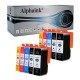 10 Cartucce Canon PGI-525 CLI-526 Nero + Colore Compatibili 10 Cartucce Canon PGI-525 CLI-526 Nero + Colore Compatibili