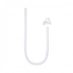 Nanocable Organizzatore di cavi flessibile 25mm - Lunghezza 1m - Colore bianco Nanocable Organizzatore di cavi flessibile 25mm - Lunghezza 1m - Colore bianco