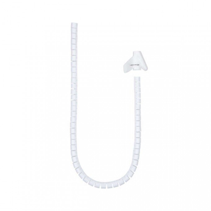 Nanocable Organizzatore di cavi flessibile 25mm - Lunghezza 1m - Colore bianco