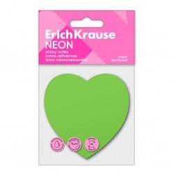 Post-it Sticky notes ErichKrause Neon, Cuore, 50 fogli, Verde Post-it Sticky notes ErichKrause Neon, Cuore, 50 fogli, Verde