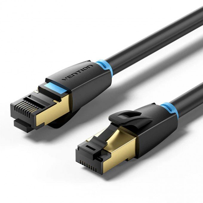 Cavo Ethernet Vention Cat 8 SFTP 1 Metro – 40Gbps, 2000MHz, RJ45 schermato – Alta velocità per gaming, streaming e reti professionali