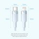 Cavo USB-C a Lightning 3A Vention Colore Nero 2 Metri – Ricarica rapida e trasferimento dati per dispositivi Apple