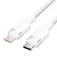 Cavo USB-C a Lightning 3A Vention Colore Bianco 1 Metro – Ricarica rapida e trasferimento dati per dispositivi Apple