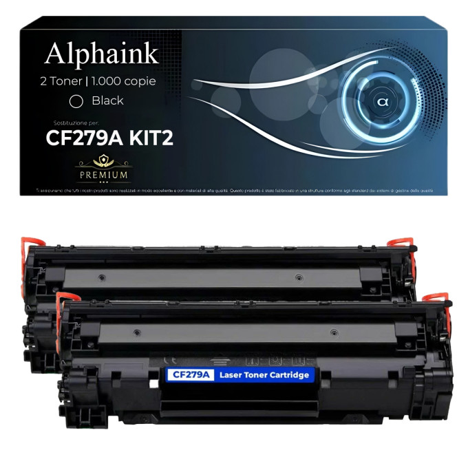 2 Toner HP CF279A 79A Nero Compatibili 2 Toner HP CF279A 79A Nero Compatibili