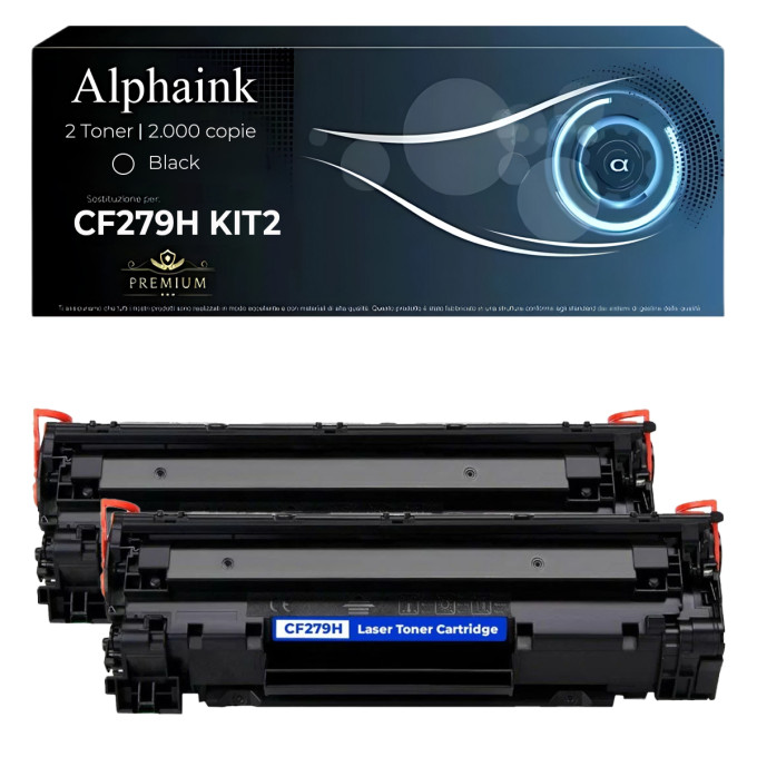 2 Toner HP CF279H 79H Alta Capacità Nero Compatibili 2 Toner HP CF279H 79H Alta Capacità Nero Compatibili