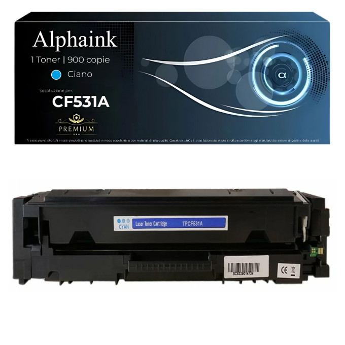 Toner Compatibile per HP CF531A 205A Ciano