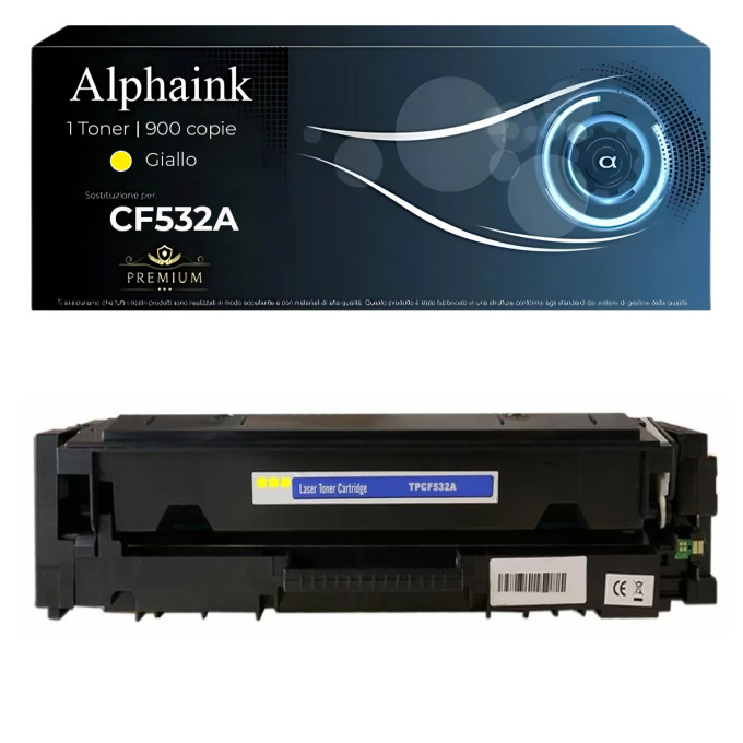Toner Hp CF532A 205A Giallo Compatibile Toner Hp CF532A 205A Giallo Compatibile