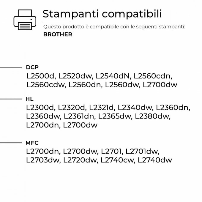 3 Toner TN2320XL + Tamburo DR2300 Compatibili Brother | Alphaink
