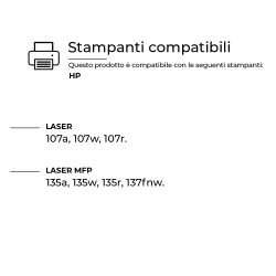 Kit da 2 Toner W1106XXL 106X Compatibili HP CON CHIP Nero Kit da 2 Toner W1106XXL 106X Compatibili HP CON CHIP Nero