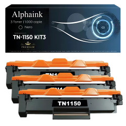 3 Toner TN-1150 Compatibile Per Brother Nero 3 Toner TN-1150 Compatibile Per Brother Nero