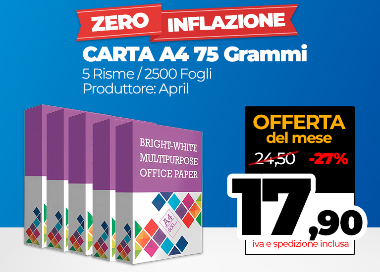 Promo carta BM Office A4 75 grammi