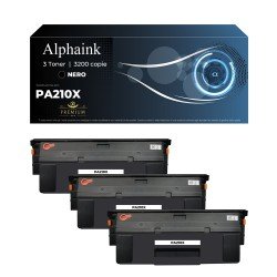 3 Toner Pantum PA-210X CON CHIP nero compatibile 3 Toner Pantum PA-210X CON CHIP nero compatibile