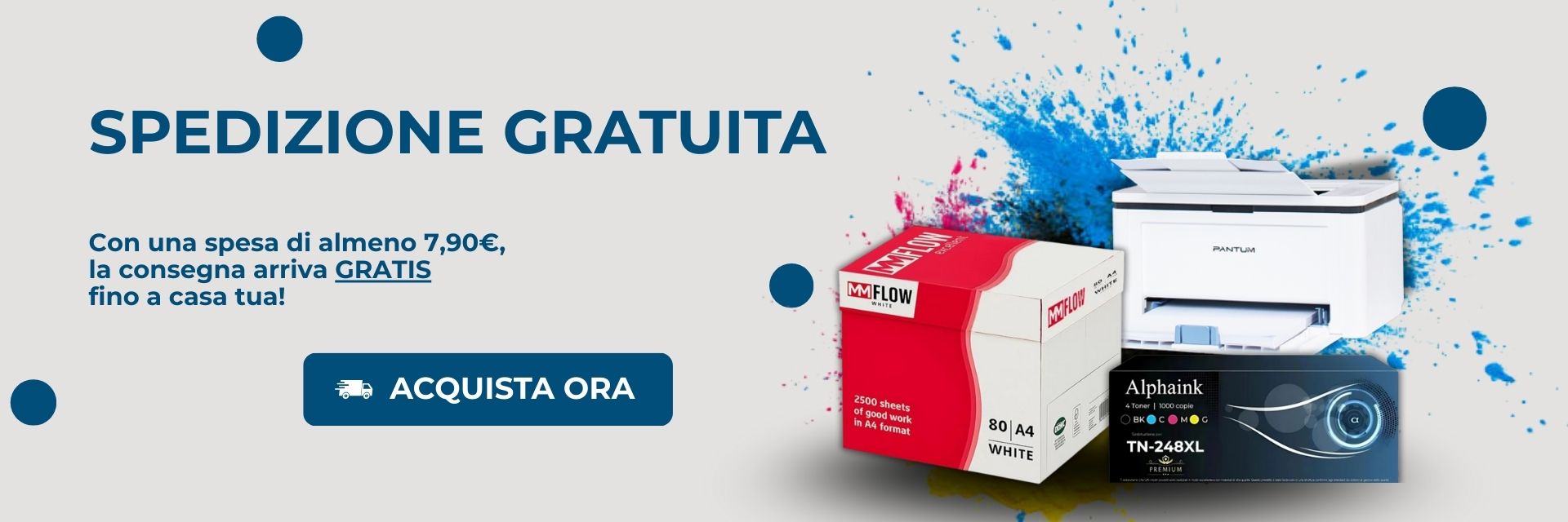 Spedizione gratuita su acquisti a partire da 7,90 €