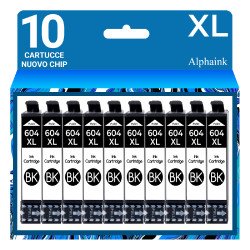 10 Cartucce Epson T604XL-BK C13T10H14010 Nero Compatibile 10 Cartucce Epson T604XL-BK C13T10H14010 Nero Compatibile