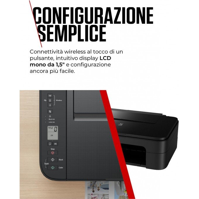 Stampante Multifunzione Canon PIXMA TS 3350 – Wi-Fi, Stampa, Scansione e Copia